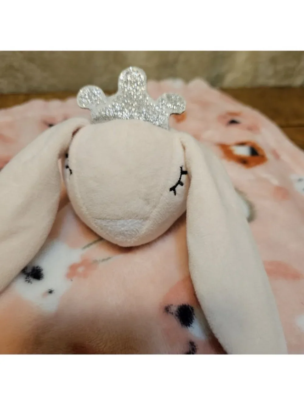 Baby Luxe Bunny Rabbit Baby Security Blanket Owl Fox Pink Girl Lovey